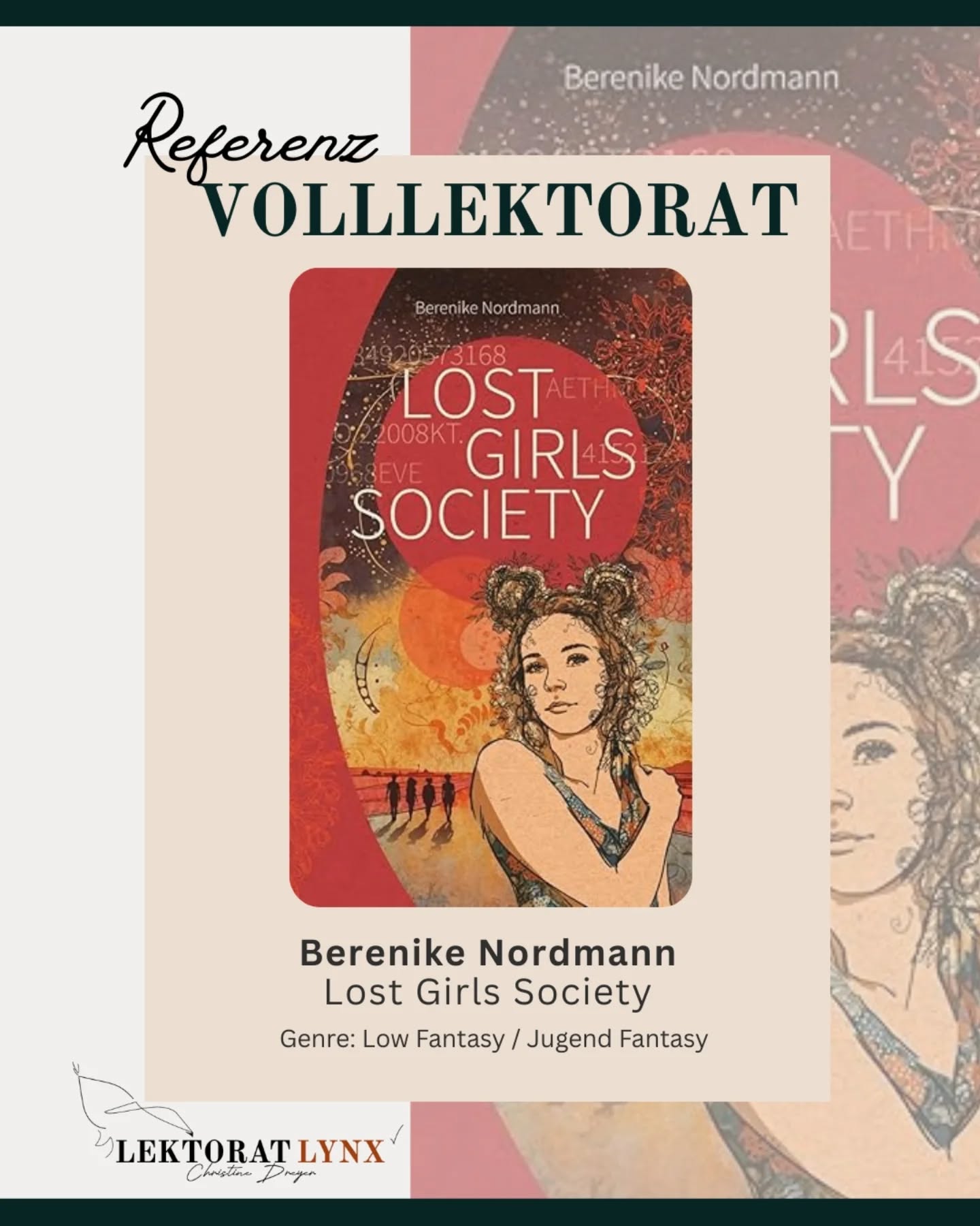 Liebe Berenike (@lost.girls.society), vielen herzlichen Dank für dein Vertrauen und deine wundervolle Geschichte. 🖤

Hier kommt der Klappentext für euch:

Was, wenn du mit einem Switch dein Leben ändern könntest…
… und plötzlich mehr Möglichkeiten hättest, als du dir je vorstellen konntest?

Fee zieht mit fünfzehn nach Heidelberg. Neue Stadt, neue Klasse, neue Freunde – als ob das nicht schon genug Chaos in ihr Leben bringen würde, macht sie eine Entdeckung, die alles auf den Kopf stellt: Sie kann zwischen Parallelwelten springen. In Lexi findet Fee eine Freundin, die sich kompromisslos und abenteuerlustig durch das Multiversum bewegt.
Schnell merkt Fee, dass es nur etwas Mut braucht, um das Leben zu führen, das man sich immer gewünscht hat. Wenn da nur nicht Moritz wäre, der ihr Herz schneller schlagen lässt. Denn Gefühle lassen sich nicht einfach in eine andere Realität verlagern. Oder doch?

Während sie sich immer tiefer zwischen den Dimensionen verliert, muss Fee herausfinden, was Zufall ist, was Bestimmung – und wo sie wirklich hingehört.

#referenz #fantasy #jugendfantasy #lowfantasy #lektorin #freielektorin #worklife #bücher #bücherliebe #writer #schreibtipps #selbstständigkeit #selfpublishing #lektor #vfll #adm #textarbeit #textliebe #Manuskript
Ich lektoriere: Krimi & Thriller | Dark Fantasy | Horror | Dark Romance | Dystopie